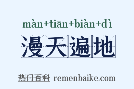 漫天遍地是什么意思的图片